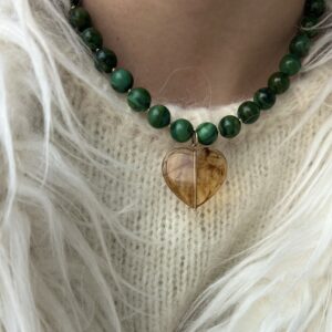 Collier Jade vert africain